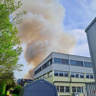 Brand Gewerbe Halle, Erlenstrasse Therwil