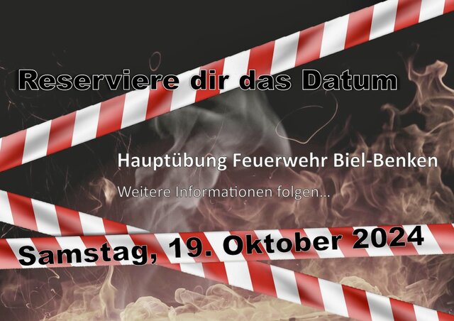 Safe the Date für die Hauptübung 2024