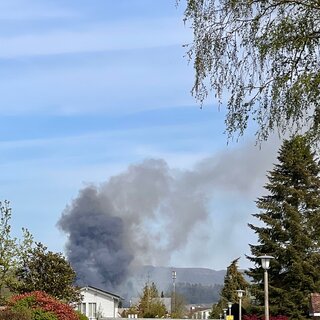 Brand Gewerbe Halle, Erlenstrasse Therwil