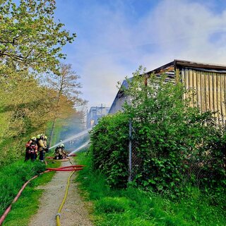Brand Gewerbe Halle, Erlenstrasse Therwil