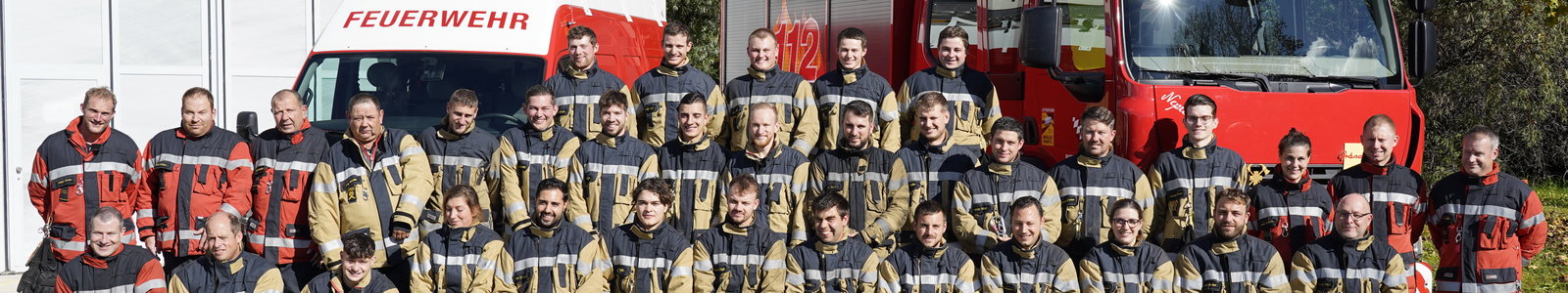 Manschaftbild der Feuerwehr Biel-Benken aus dem Jahr 2022.