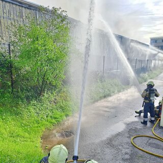 Brand Gewerbe Halle, Erlenstrasse Therwil